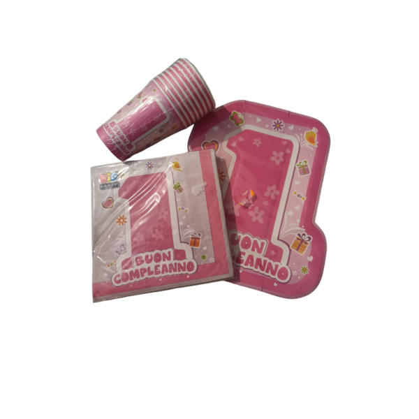 KIT PARTY 1°COMPLEANNO ROSA